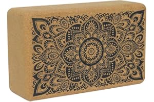 Yoga Design Lab | THE BLOCK | Premium, kolorowy, ekologiczny blok do jogi | drukowany antypoślizgowy uchwyt zaprojektowany, aby poprawić Twoją praktykę | przyjazny w podróży