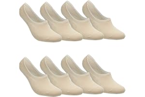 Falechay Chaussettes Basses Femme Homme 8 Paires Soquette Invisible en Coton Antiglisse des Décontractées de Sport