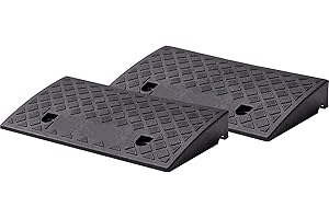 cartrend Juego de 2 rampas portátiles para Silla de Ruedas para Coche, Moto, Silla de Ruedas, Andador, Color Negro