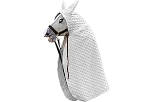 SKIPPI Umhang Cape für Steckenpferd Skippi - Grauer, Hobby Horse Zubehör, Umhang mit Kaputze für Steckenpferd, für meisten Pferde A3 und A4