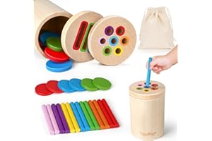 Vanplay Giochi Montessori, Giochi Legno Bambini Montessori Educativi 2 3 4 Anni Sensoriale Bambini Regalo Bambina Bimbo 2 3 Anni