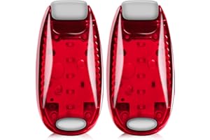 SPINNE LUCAS Led Blinklicht Schulranzen Sicherheitslicht 2er Set,Schulranzen Licht mit Klettverschluss Clip als Kinderwagen Licht,Lauflicht,Hunde LeuchtanhäNger,Blinklicht Ideal für Jogger Schulkinder