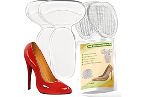 SLIM FEET PRO Media plantilla de silicona delantera y trasera para el zapato | Almohadillas antideslizantes para reducir la presión del pie y aliviar los tacones altos, los zapatos, las sandalias, el zapato grande