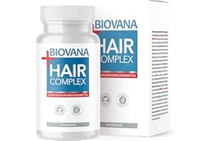 BIOVANA HairComplex Kapseln | reich an Vitaminen & Mineralstoffen | hergestellt aus hochwertigen Zutaten | 90 Kapseln Inhalt
