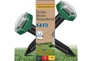 RoamRover Solar Maulwurf Vertreiber Testsieger, Ultraschall Wühlmaus Vertreiben, Haustierfreundlich gegen Maulwürfe, Wühlmäuse & Gartennagetiere (2)