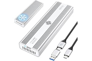 iDiskk Disco Duro Externo de Estado sólido SSD M.2 NVMe de 40 Gbps y 2 TB de Aluminio Resistente USB-C, hasta 3000 MB/s, Thunderbolt 3 (40 Gbps),Compatible con USB 4/3.2/3.1/3.0/2.0
