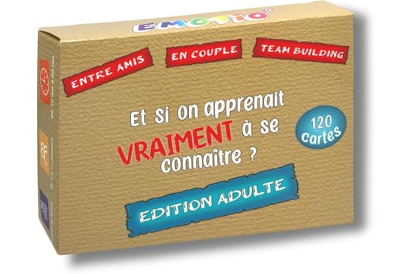 Et si on apprenait VRAIMENT à se connaitre ? 120 questions pour découvrir sa personnalité et celle des autres | Entre amis, en couple, en team building | Crée par une psychologue | Fabriqué en France