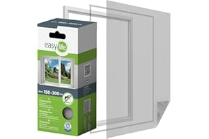 NUTRITRUST Zanzariera per finestra protezione insetti finestra accorciabile 300 x 150 cm