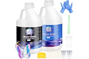 Ghguole Epoxidharz Set-4.5 L Epoxidharz mit Härter für Anfänger,Kristallklares Gießharz für Holz,Gussbeschichtung Holz,Schimmelguss,DIY Dekoration