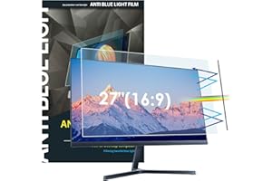 LAMA 27 Inch Blue Light Blocking Screen Protector, WxH: 598mm x 337mm, 16:9, Universal Computer Monitor Screen Filter, Anti Blue Light, Anti Glare, Anti-UV, Eye Protection, Reduce Eye Strain