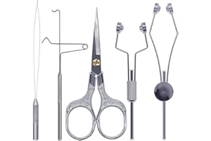 XFISHMAN Fliegenbinden-Set zum Fliegenfischen - Fliegen mit Werkzeugen und Materialien