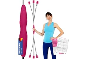 ‎ELANI ELANI klimaneutraler Schwingstab - pink - Verstellbarer Widerstand & angenehmer Griff - hochbelastbarer Swingstick fürs sichere Wackelstab Training, Rücken Training oder als Gymnastikstab