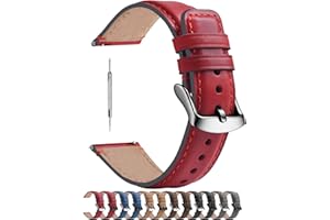 Fullmosa Cinturino in Pelle Orologio 22mm 20mm 18mm, YOLA Cinturini di Ricambio Smartwatch Sgancio Rapido Comaptible con Samsung Galaxy Watch 7/4/6/5 40mm 44mm Huawei Watch GT 2 3 Amazfit, Uomo Donna