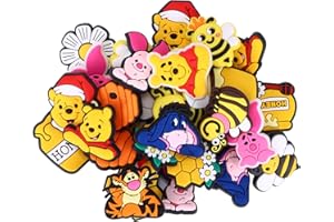 OUZHOU 30 szt. uroczych zawieszek do butów z PCW do butów krokodylskich, do butów ogrodowych, dekoracja kreskówkowa, fajne zawieszki do butów w różnych kształtach dla dziewcząt i dorosłych, bransoletka na