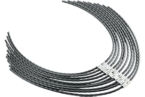 QOXEZY 10/30/50/100 szt. żyłka do podkaszarki do trawy BOSCH AFS 23-37 F016800431 akcesoria do kosy szczotki, bardzo mocna szpula do cięcia linii