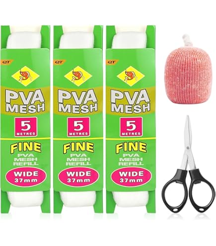 Kit Rete PVA Per Pesca Alla Carpa - 5 Metri Con Forbici, Imbuto E Stantuffo, 4 Misure Diverse - Foto 8