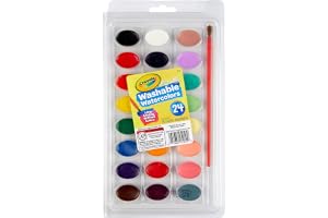 Crayola 53-0524-e-000 tvättbar färgpalett – 24 färger hantverkskit
