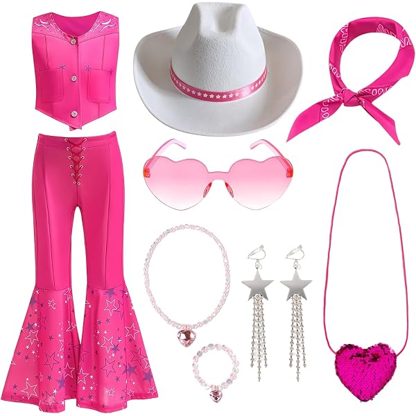 Cappello da cowboy bianco stile Barbie Cappello da cowboy bianco stile Barbie