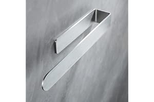 YIGII Portasciugamani Adesivo - 30 CM Porta Asciugamani Bagno Porta Salviette da Parete Bagno Acciaio Inox