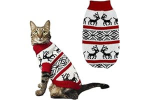 ACTOYS Pull pour Chat Thermique - Vêtement d'hiver en Polaire, Beau et Chaud pour Chats