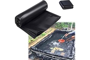Ywanwj 4X4m Teichfolie, große Fischteichfolie, Gartenpoolmembran, verstärkte und verschönerte Umgebung teichbecken epdm teichfolie Kann Wiederverwendet Fisch und Pflanzenfreundlich