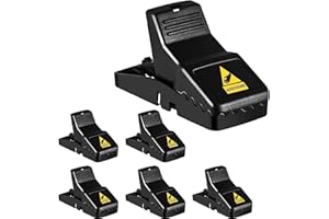 GOUSHY Mouse Trap, 6 Pack Mouse Traps for Indoors and Outdoors Quick Effectively,Safe for Family and Pet