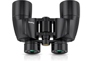 SOGRIES Binocolo 8 x 40 ad alta potenza per adulti, sistema ottico HD, impugnatura antiscivolo, binocolo impermeabile per bird watching, viaggi