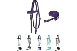 Majestic Ally Frontalino Imbottito en Nylon avec redini per Cavalli (Alto, Completo)