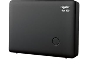 Gigaset Box 100 - DECT-Basis-Station für Ihr eigenes Kommunikationssystem, unterstützt bis zu 6 Mobilteile - für den analogen Telefonanschluss, schwarz [Deutsche Version]