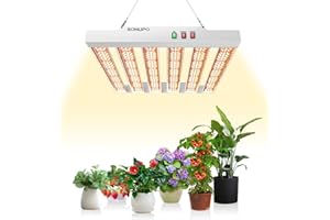 JideTech SPF2000 lampe horticole LED Spectre complet 200W 120 x 120 cm avec 882 diodes SAM-sung, lampes de croissance pour les plantes intérieures, les légumes, le semis de fleur