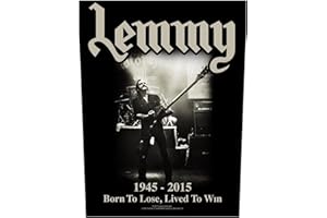 lemmy Born To Lose Patch à coudre sur le dos Motörhead