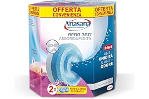 Ariasana Aero 360° Ricarica TAB Lavanda per dispositivo Aero 360° kit, assorbi umidità in Tab profumata rilassante, elimina i cattivi odori, aromaterapia, 2 TAB da 450g