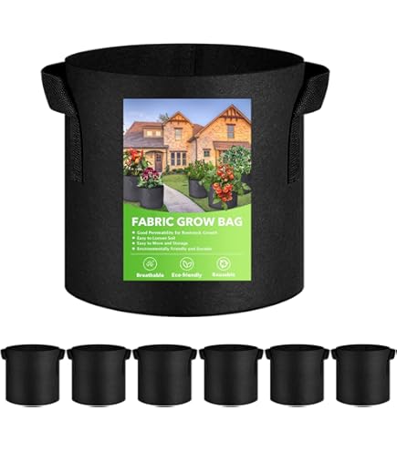 Yardwe Feutre Cultiver Sacs Non- Tissé Pépinière Sacs Aération Tissu