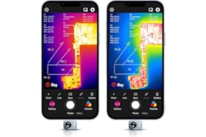 InfiRay Kamera termowizyjna P2 Pro do systemu Android, 9 g, najmniejsza kamera termowizyjna z magnetycznym obiektywem makro do telefonu komórkowego, rozdzielczość 256 x 192 podczerwień, testowanie