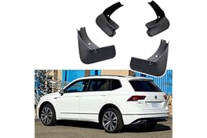 LFMY Car Mud Flaps Custom Front And Rear Mudflaps for VW Tiguan R-Line 2018 2019 2020 2021 2022 Rubber Splash Guards Mudguard Fender Flares Set Auto Accessories,4 Pcs