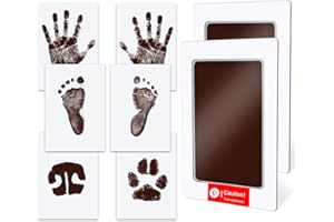 TATUNER Baby Hand and Footprint Kit Inkless - Mess Free Ink Pad, Paw Print Kit for Dogs and Cats, Safe Clean Touch Ink Pads for Newborn Handprints