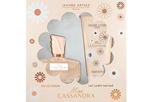 JEANNE ARTHES – Geschenkset für Frauen – Miss Cassandra – Eau de Parfum 100 ml + Körpermilch 150 ml – Duftnote Rose-Vanille – Hergestellt und verpackt in Frankreich