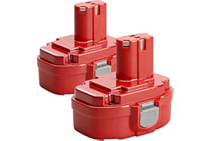 BONADGET 18V NI-MH Battery 4000mAh replacement battery for PA18 1822 1823 1834 1835 8391D 192827-3 192827-3 192829-9 193159-1193102-0 192826-5 Replace Battery for Makita 18V Batteries (2Pack)