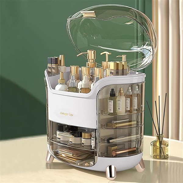 Zalati Aufbewahrungsbox Für Pinzetten – 8-Loch Acryl-Organizer Mit Deckel, Rosa Marmor-Design, 17,5x16,2x4,5 Cm