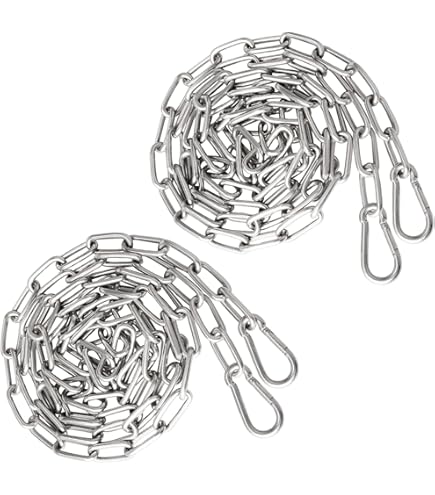 Gancio Da Soffitto Per Poltrona Sospesa - Acciaio Inox Con Catena, Girevole 360°, Portata 450kg - Foto 9