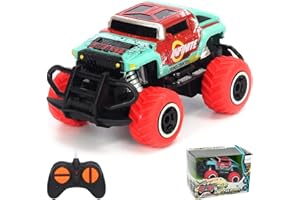 Pup Go Mini RC Car, 4-Channel Remote Control Truck for Kids Age 3-6, Off Road Racing Vehicle, Awesome Birthday Xmas Gift for Adventurous Boys Girls﻿