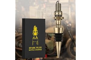 LKKCHER DESIGN Bouchon de bouteille de vin à bougie, cadeau d'anniversaire, cadeau de Noël, cadeau de vin pour homme, père motard, réparateur de moto, bouchon de bouteille en bronze pour le vin