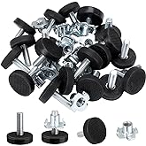 Ouligay 16Pcs Adjustable Levelling Feet M6 Thread Height Adjustable Feet for Furniture Feet Heavy Duty Furniture Levelers Gli