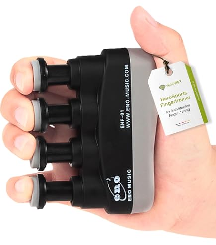 Cando Digi-Flex Hand Trainer – Attrezzo Per Allenamento Mani E Dita – Resistenza 0.7-2.3 Kg, Colore Giallo, Riabilitazione E Potenziamento