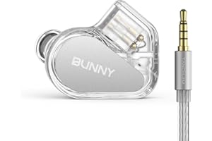 TANCHJIM TANCHIJIM Bunny in-Ear Monitors Headphones Crystal Clear Sound and Style for Gamers and Audio Enthusiasts (3.5mm with Mic)