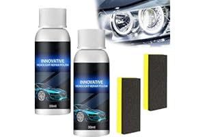 Luylmo 2 Pcs Reparatur- Flüssigkeit für Autoscheinwerfer, 2024 Neuest Scheinwerfer Reparatur flüssigkeit, Auto Scheinwerfer Polieren Flüssigkeit, Reparaturflüssigkeit für Autoscheinwerfer(30ml)