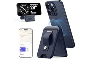 ESR für Magsafe Wallet (HaloLock), Geo iPhone Wallet Ständer,Funktioniert mit Find My,Geldbörse Tracker, für Magsafe Kartenhalter für iPhone 17/16/15/14/13/12, Nicht für 13/12 Mini, Dunkelblau
