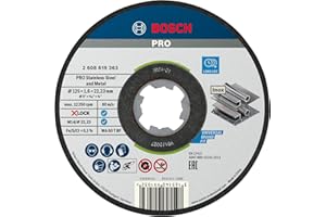 Bosch 10x Disque à tronçonner PRO Stainless Steel and Metal Longlife pour petite meuleuse angulaire et X-Lock, M14/22,23 mm (Ø 125 mm, Professional Accessoire Petite meuleuse angulaire)