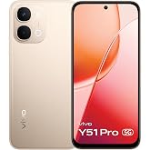 vivo Y51 Pro 5G (Golden Mist, 8GB RAM, 256GB Storage) with No Cost EMI/Additional Exchange Offers