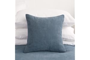 AMBERIS 2 Pillowcases (45×45cm)(without Insert) Blue, Modern Style 2 Pillowcases (without Insert) for Home Hotel Decorations